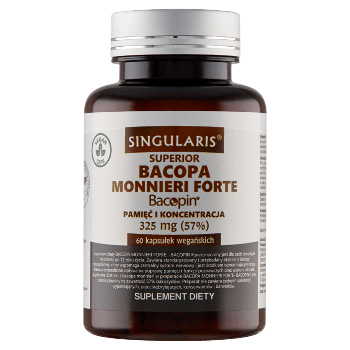 BACOPA MONNIERI FORTE – Bacopin® 325 mg - 60 kapsułek wegańskich