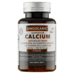 CALCIUM NATURALNY WAPŃ ZE SKORUPEK JAJ KURZYCH 1300mg +WITAMINA D31000 iu x 60 kaps