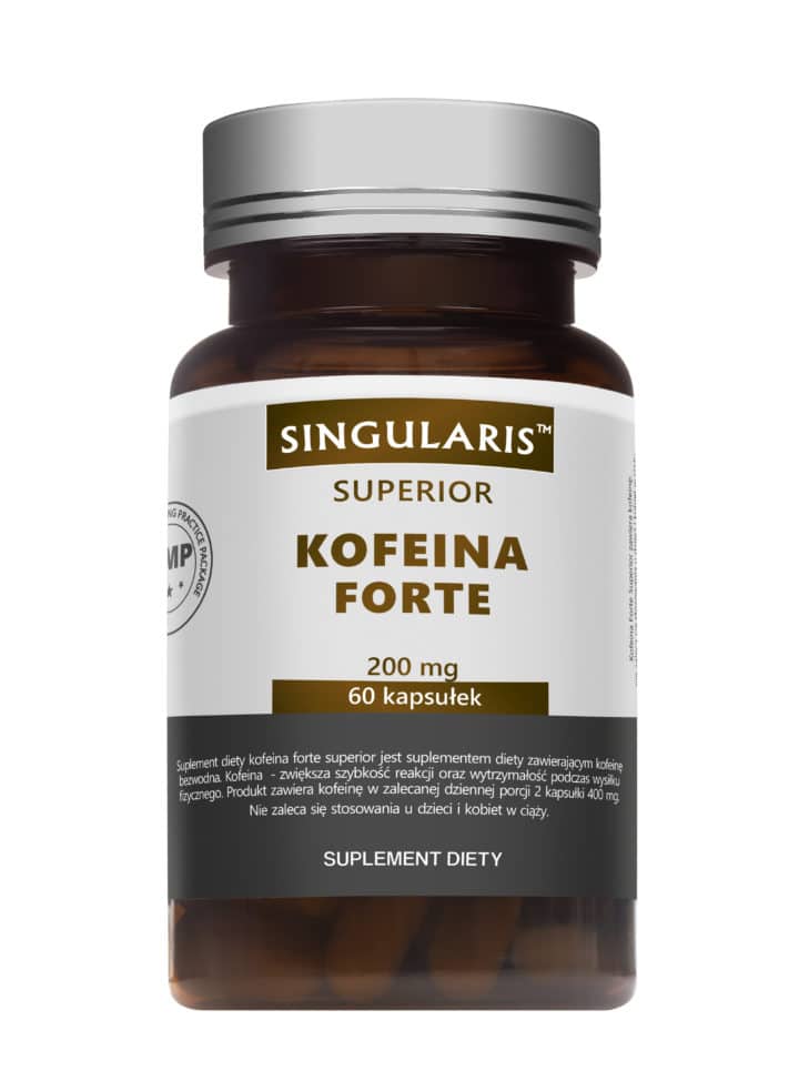 KOFEINA FORTE 200 mg SINGULARIS® SUPERIOR - 60 kapsułek