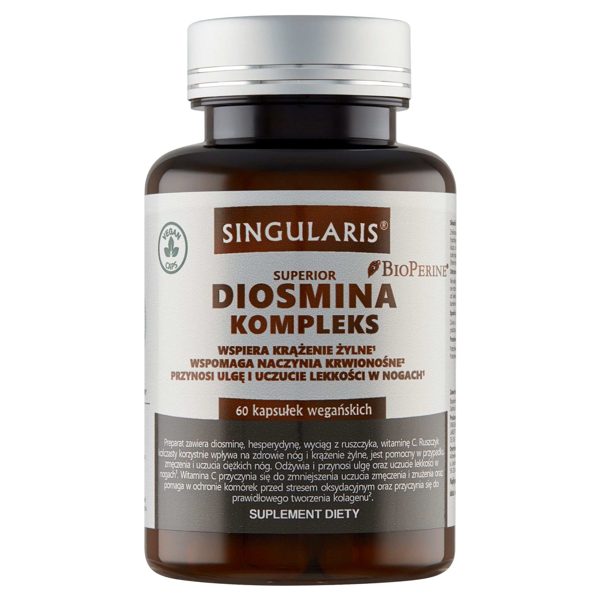 DIOSMINA KOMPLEKS SINGULARIS® SUPERIOR - 60 kapsułek wegańskich